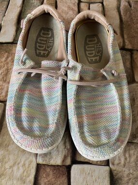 Hey Dude Kids Pastel Multicolor Slip-On Sneakers